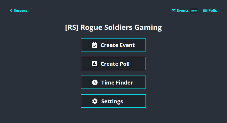 Sesh dashboard showing the Create Event option